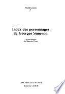 Index des personnages de Georges Simenon