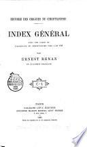Index générale, avec une carte de l'extension du christianisme vers l'an 180