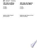 Index to Mining Assessment Reports