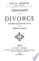 Indissolubilité et divorce