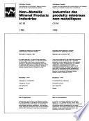 Industries Des Produits Minéraux Non Métalliques