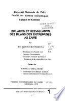 Inflation et réévaluation des bilans des entreprises au Zaïre