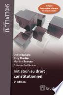 Initiation au droit constitutionnel