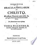 Inquisitio in Oracula Sibyllarum de Christo