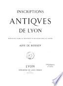 Inscriptions antiques de Lyon