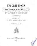 Inscriptions funéraires et monumentales du canton du Roeulx