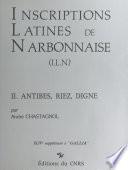 Inscriptions latines de Narbonnaise (2) : Antibes, Riez, Digne