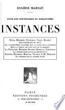 Instances : Hugo Mérimée, Stendhal, Vigny, Musset