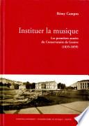 Instituer la musique