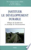 Instituer le développement durable