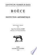 Institution arithmétique