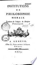 Institutions de philosophie morale