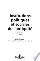 Institutions politiques et sociales de l'Antiquité