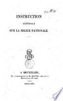 Instruction générale sur la milice nationale