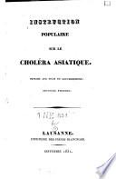 Instruction populaire sur le choléra asiatique
