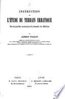 Instruction pour l'étude du terrain erratique du Bassin du Rhône