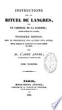 Instructions sur le rituel de Langres