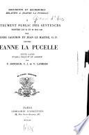 Instrument public des sentences portées les 24 et 20 mai 1431 par Pierre Cauchon et Jean Le Maître contre Jeanne la Pucelle