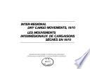 Inter-regional Dry Cargo Movements, 1970