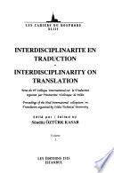 Interdisciplinarity on translation
