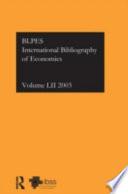 International Bibliography Of Economics 2003
