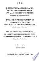 International bibliography of periodical literature covering all fields of knowledge