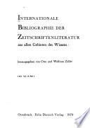 International bibliography of periodical literature covering all fields of knowledge