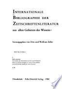 International bibliography of periodical literature covering all fields of knowledge