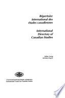 International Directory to Canadian Studies