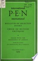 International P.E.N. Bulletin of Selected Books