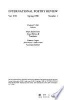 International Poetry Review