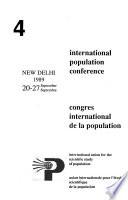 International Population Conference, New Delhi 1989, 20-27 September