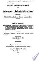 International review of administrative sciences