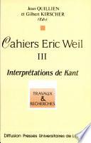 Interprétations de Kant