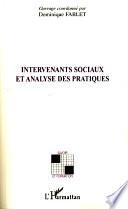 Intervenants sociaux et analyse des pratiques