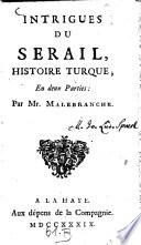 Intrigues Du Serail