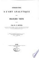 Introduction à l'art analytique