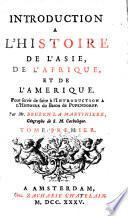 Introduction a l'histoire de l'Asie, de l'Afrique, et de l'Amerique