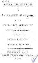 Introduction à la langue française