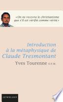 Introduction à la métaphysique de Claude Tresmontant
