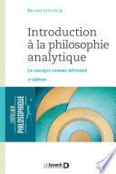 Introduction à la philosophie analytique