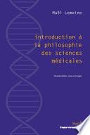 Introduction à la philosophie des sciences médicales
