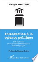 Introduction à la science politique