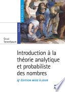 Introduction à la théorie analytique et probabiliste des nombres