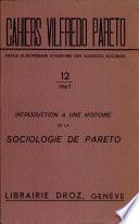 Introduction à une histoire de la sociologie de Pareto