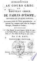 Introduction au cours grec, ou Nouveau choix de fables d'Ésope divisées en quatre parties