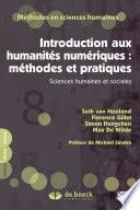 Introduction aux humanités numériques : méthodes et pratiques