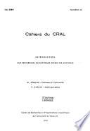 Introduction aux recherches linguistiques arabes sur machines