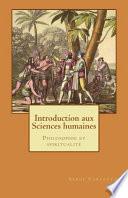 Introduction aux Sciences humaines