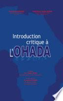 Introduction critique à l'OHADA